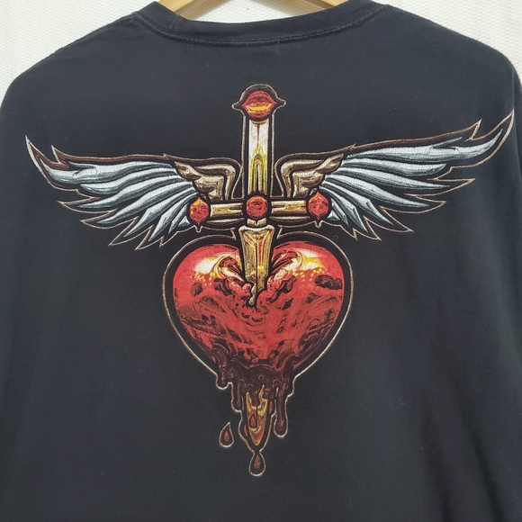 Vintage Bon Jovi Heart And Dagger T-Shirt XXL - Picture 5 of 5